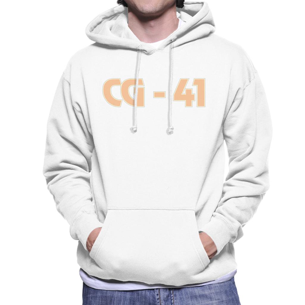 Curious George Peach C G 41 Men's Hooded Sweatshirt-ALL + EVERY