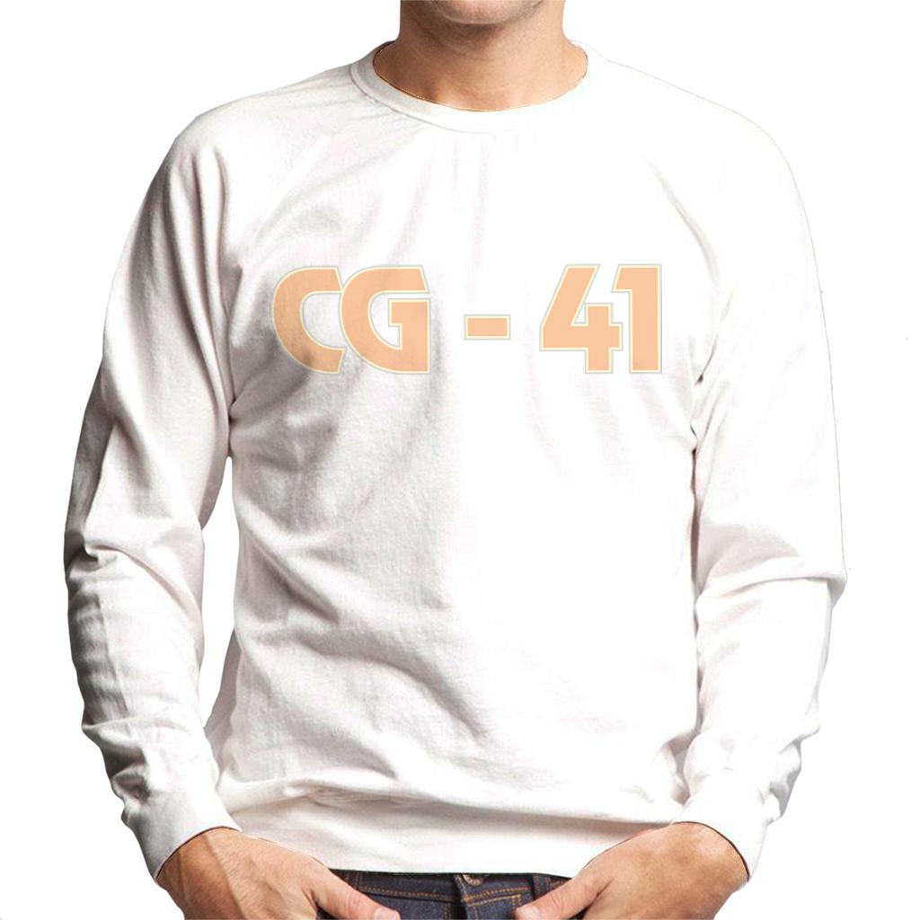 Curious George Peach C G 41 Men's Sweatshirt-ALL + EVERY