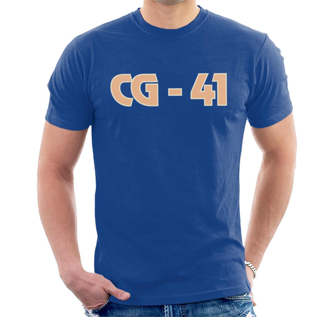 Curious George Peach C G 41 Men's T-Shirt-ALL + EVERY