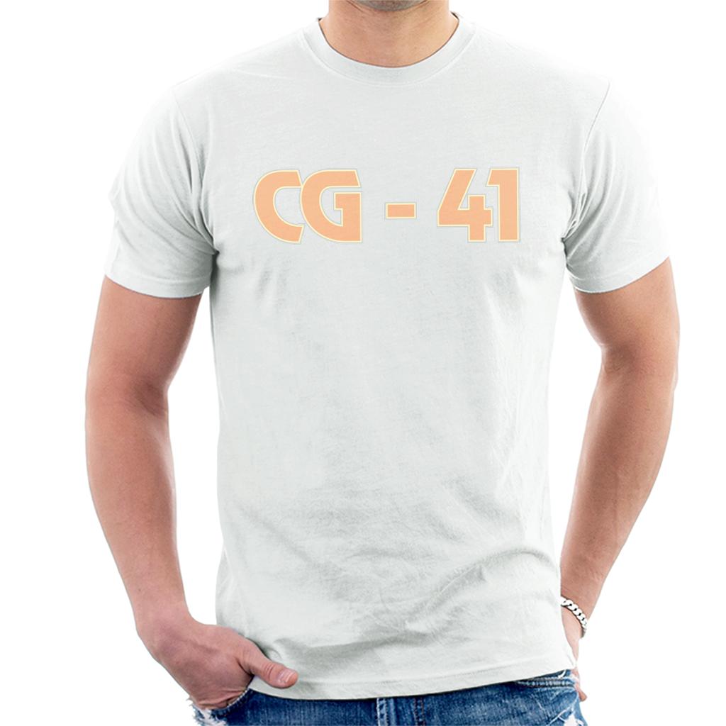 Curious George Peach C G 41 Men's T-Shirt-ALL + EVERY