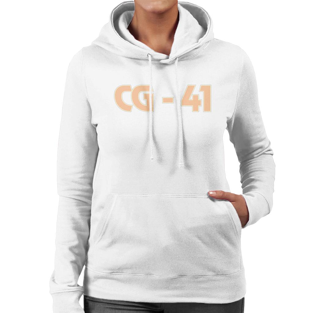 Curious George Peach C G 41 Women's Hooded Sweatshirt-ALL + EVERY