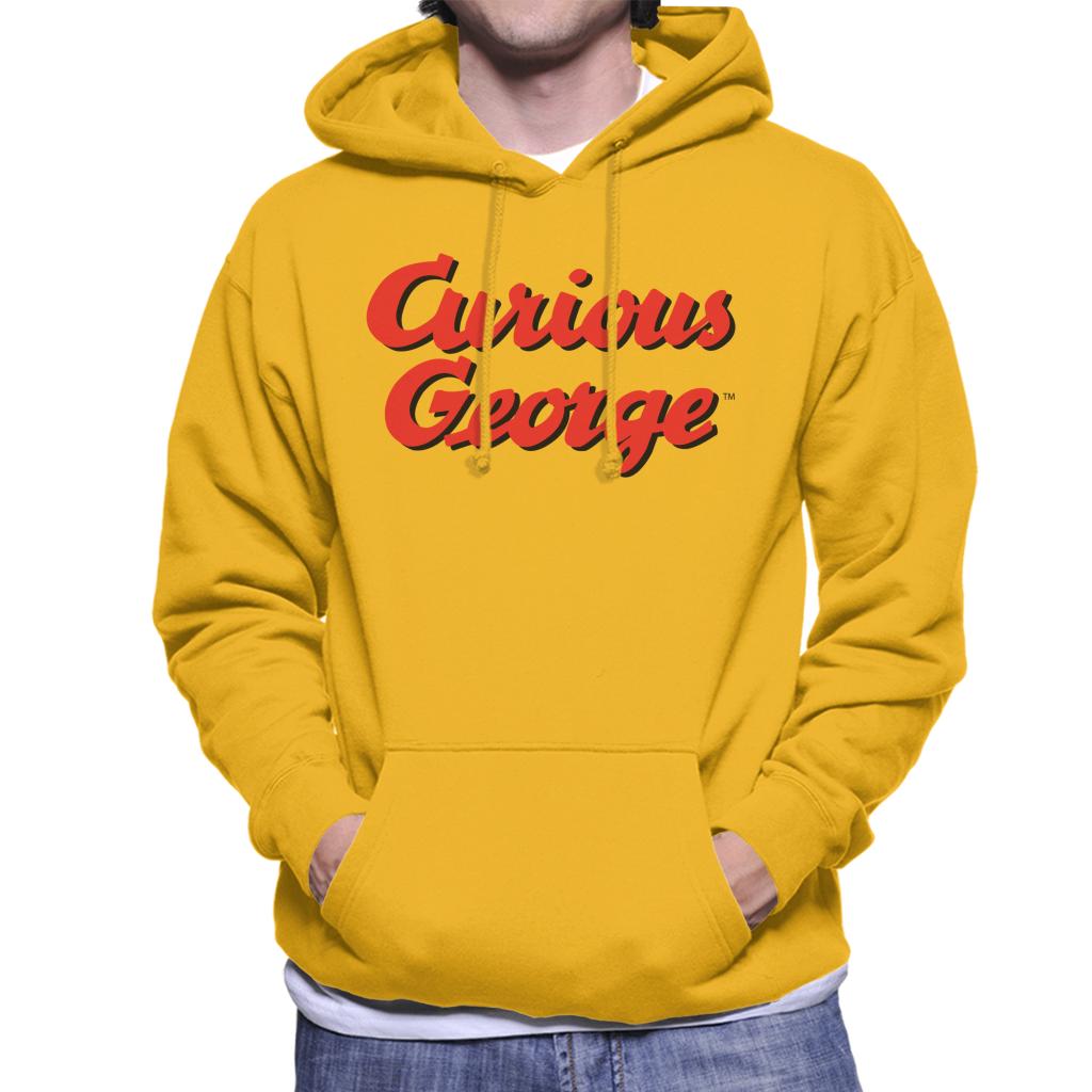 Curious George Red Logo Men's Hooded Sweatshirt-ALL + EVERY