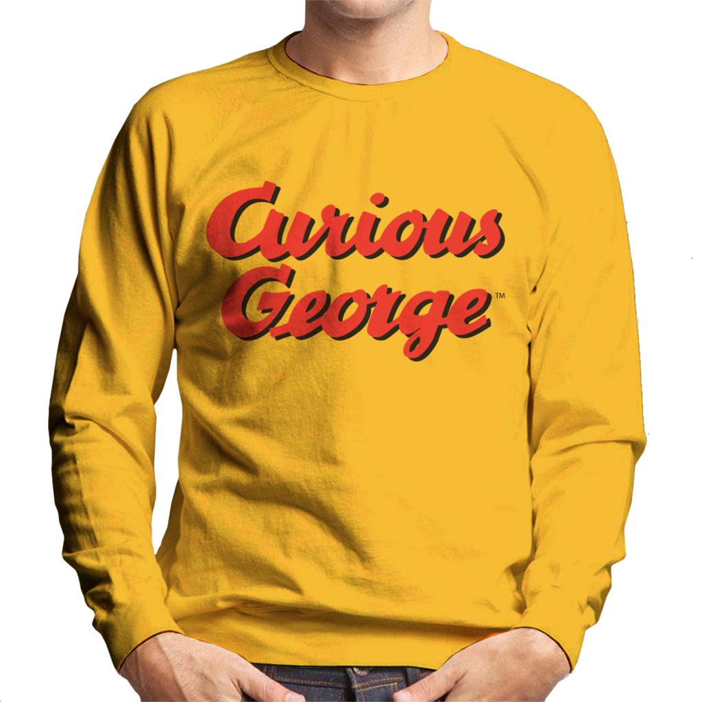 Curious George Red Logo Men's Sweatshirt-ALL + EVERY