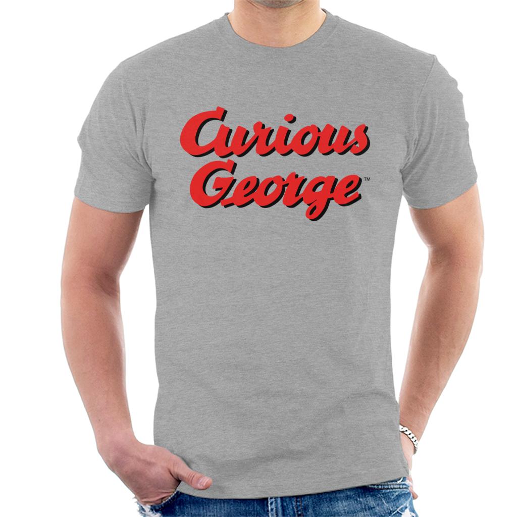 Curious George Red Logo Men's T-Shirt-ALL + EVERY