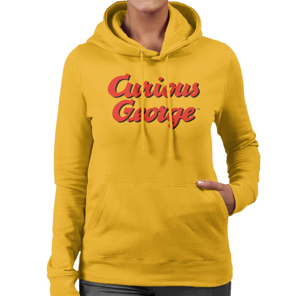 Curious George Red Logo Women's Hooded Sweatshirt-ALL + EVERY