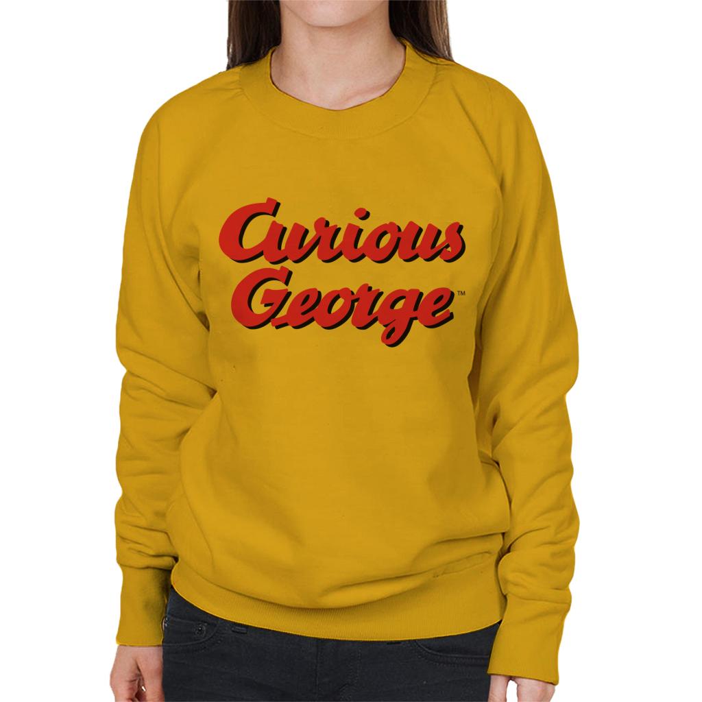 Curious George Red Logo Women's Sweatshirt-ALL + EVERY