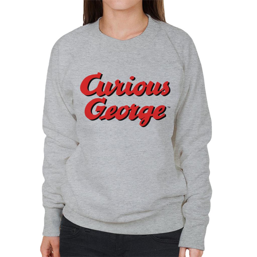 Curious George Red Logo Women's Sweatshirt-ALL + EVERY