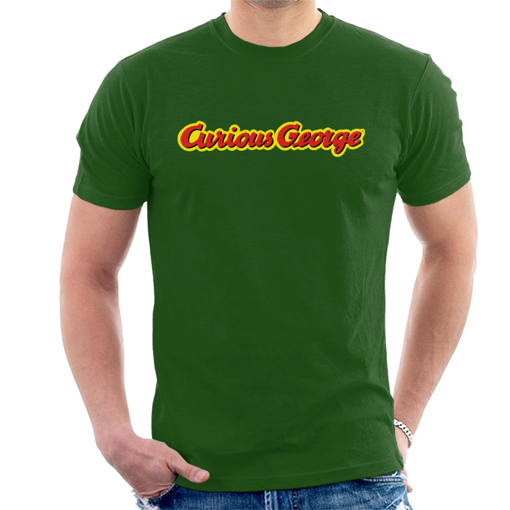 Curious George Classic Logo Men's T-Shirt-ALL + EVERY