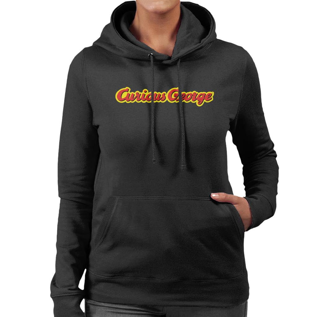 Curious George Classic Logo Women's Hooded Sweatshirt-ALL + EVERY