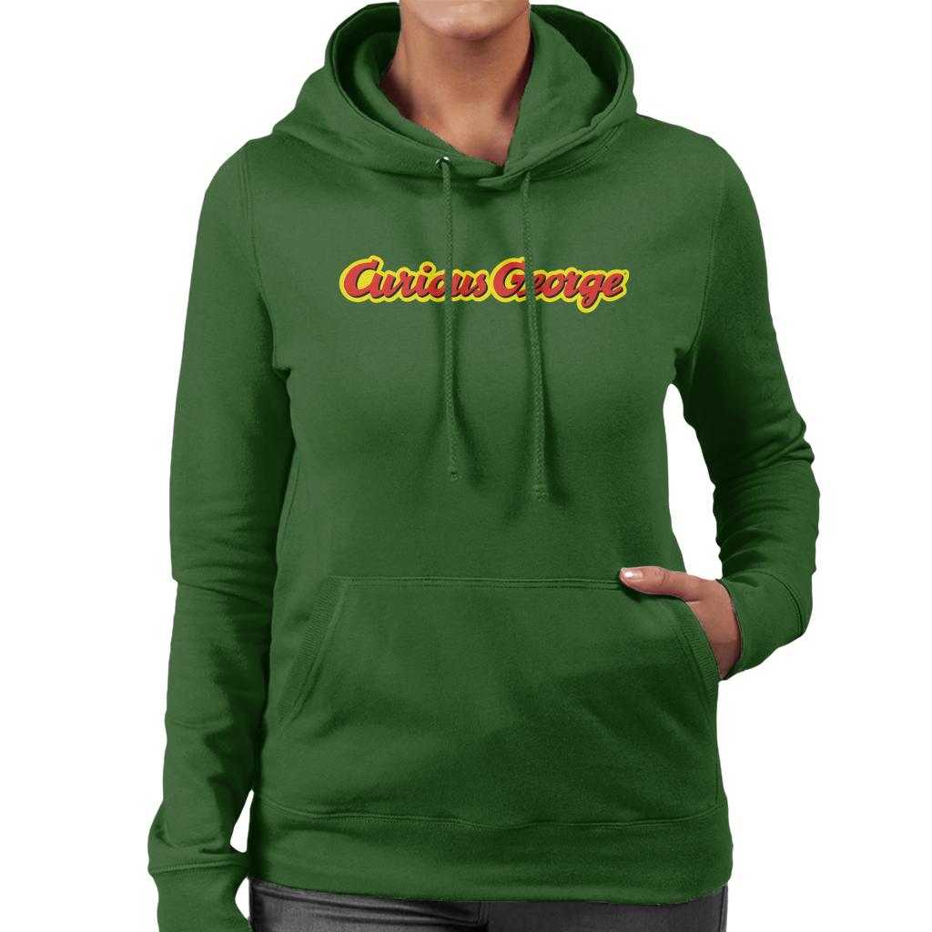 Curious George Classic Logo Women's Hooded Sweatshirt-ALL + EVERY