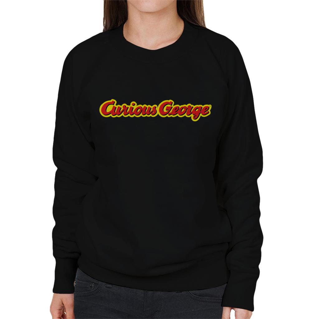 Curious George Classic Logo Women's Sweatshirt-ALL + EVERY