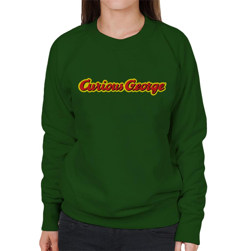 Curious George Classic Logo Women's Sweatshirt-ALL + EVERY