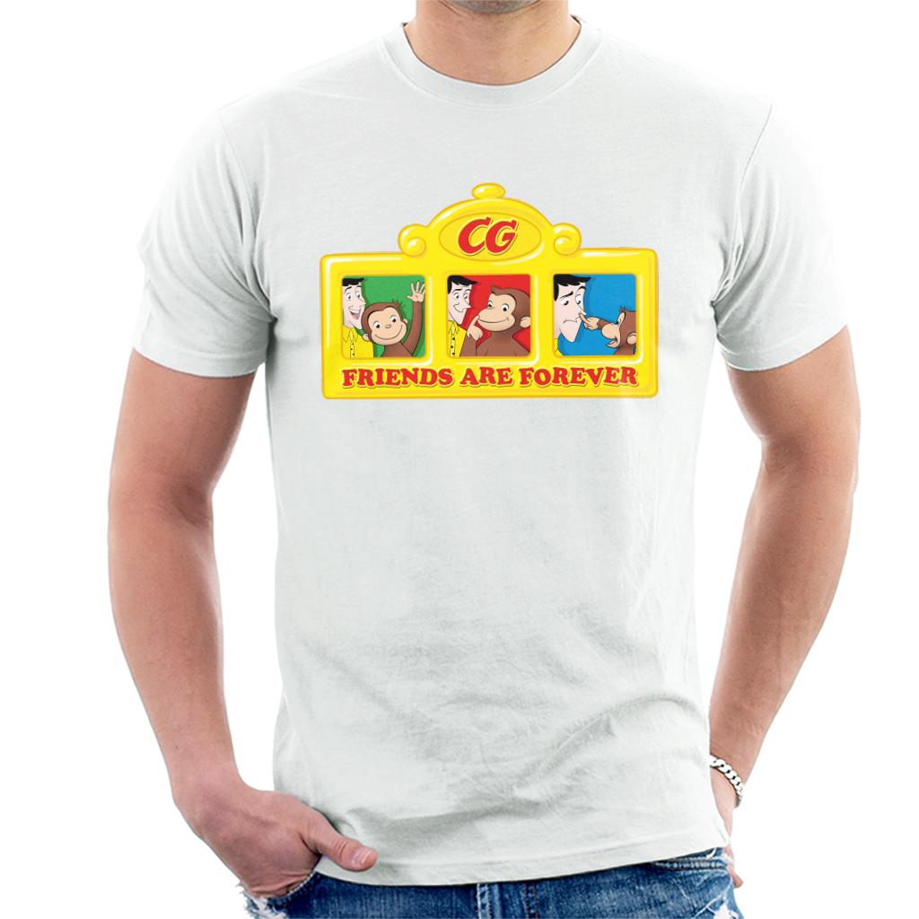 Curious George Friends Are Forever Men's T-Shirt-ALL + EVERY