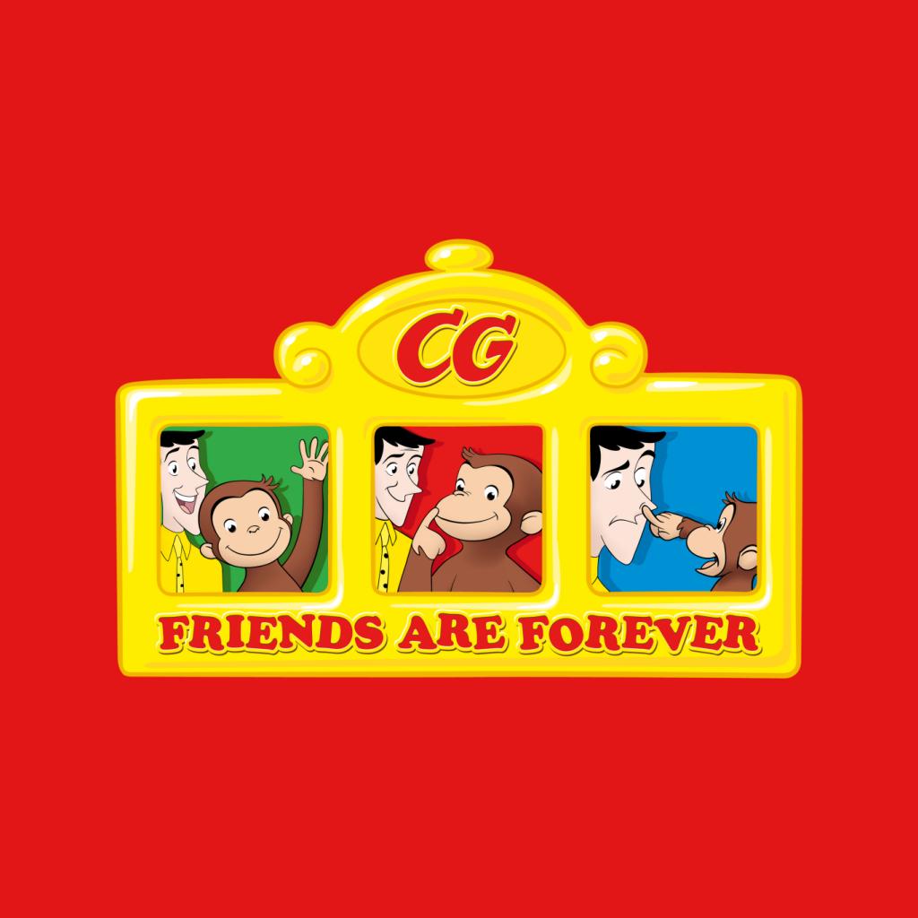 Curious George Friends Are Forever Men's T-Shirt-ALL + EVERY