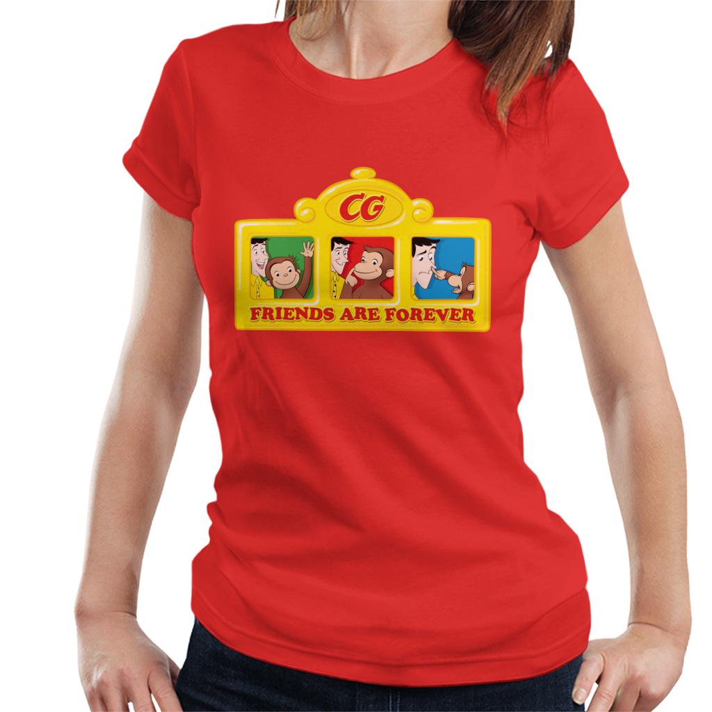 Curious George Friends Are Forever Women's T-Shirt-ALL + EVERY