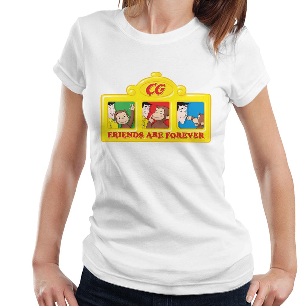 Curious George Friends Are Forever Women's T-Shirt-ALL + EVERY