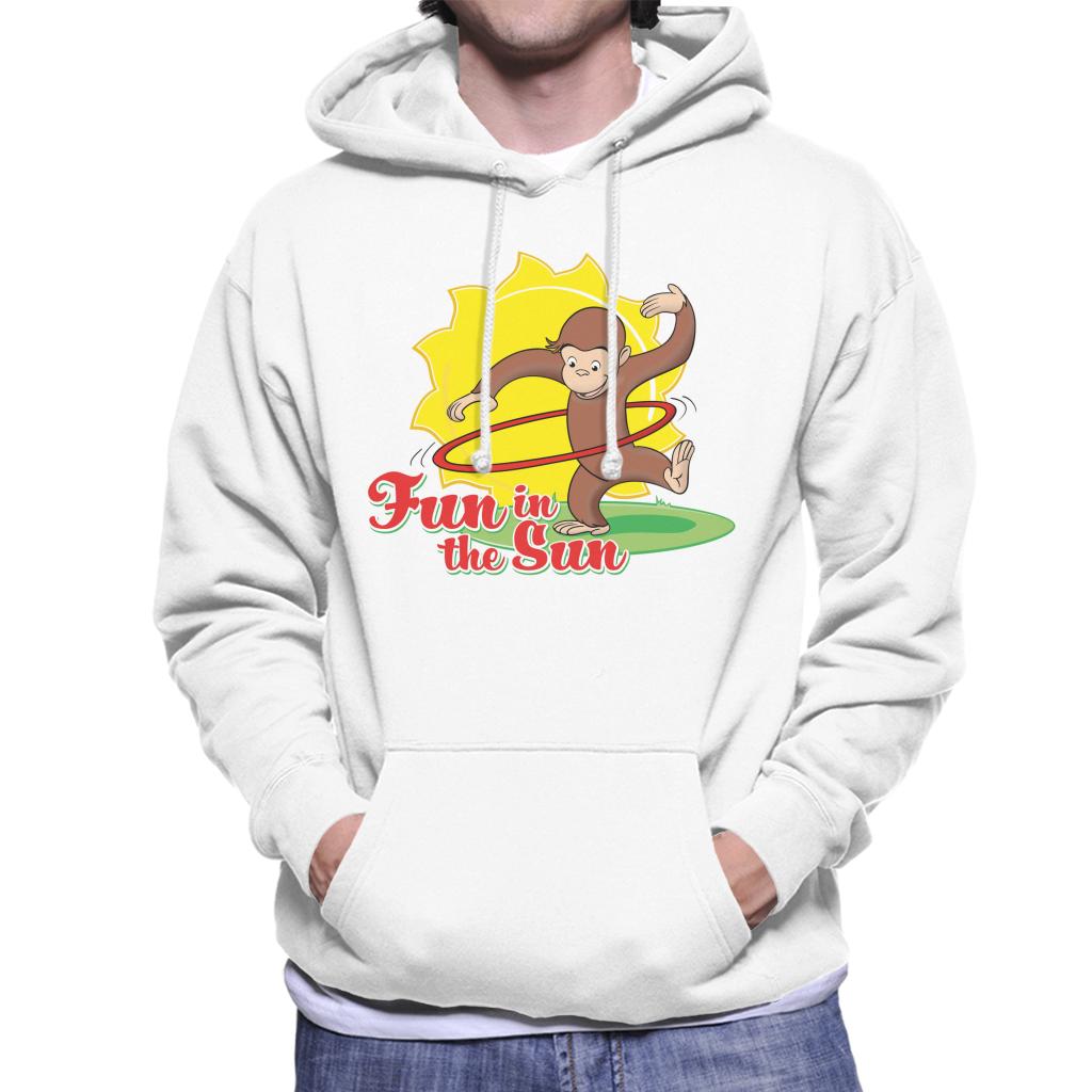 Curious George Fun In The Sun Men's Hooded Sweatshirt-ALL + EVERY