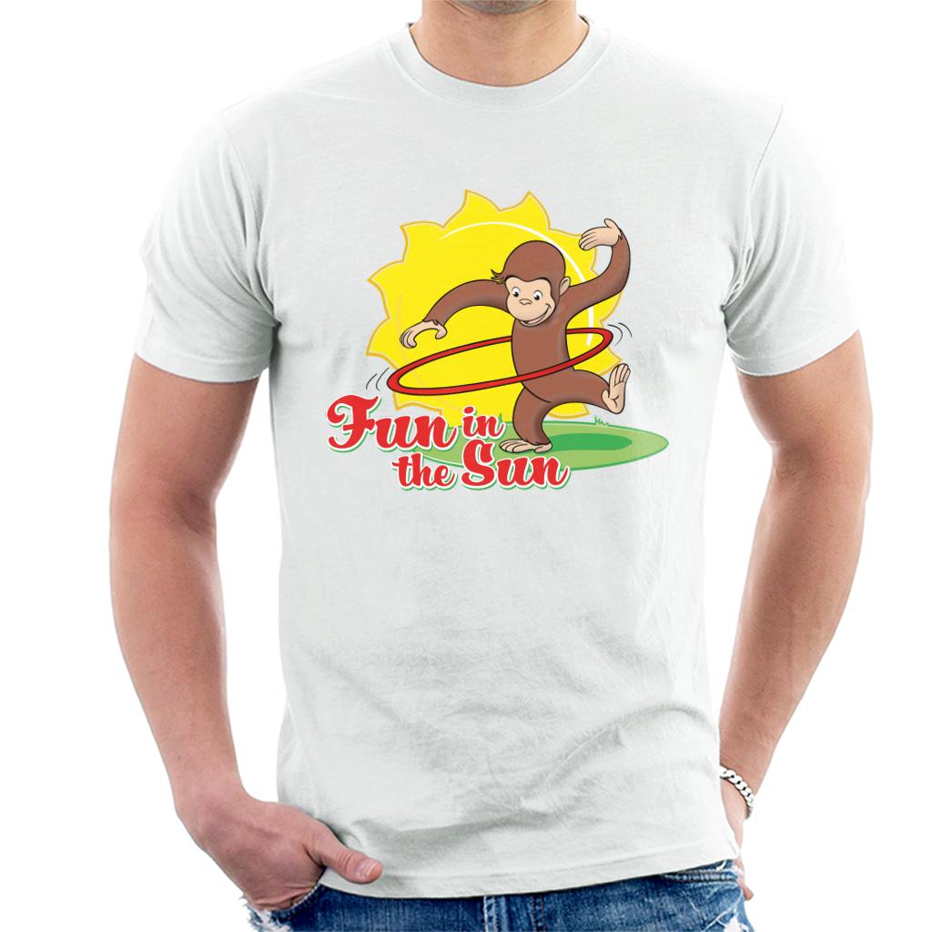 Curious George Fun In The Sun Men's T-Shirt-ALL + EVERY