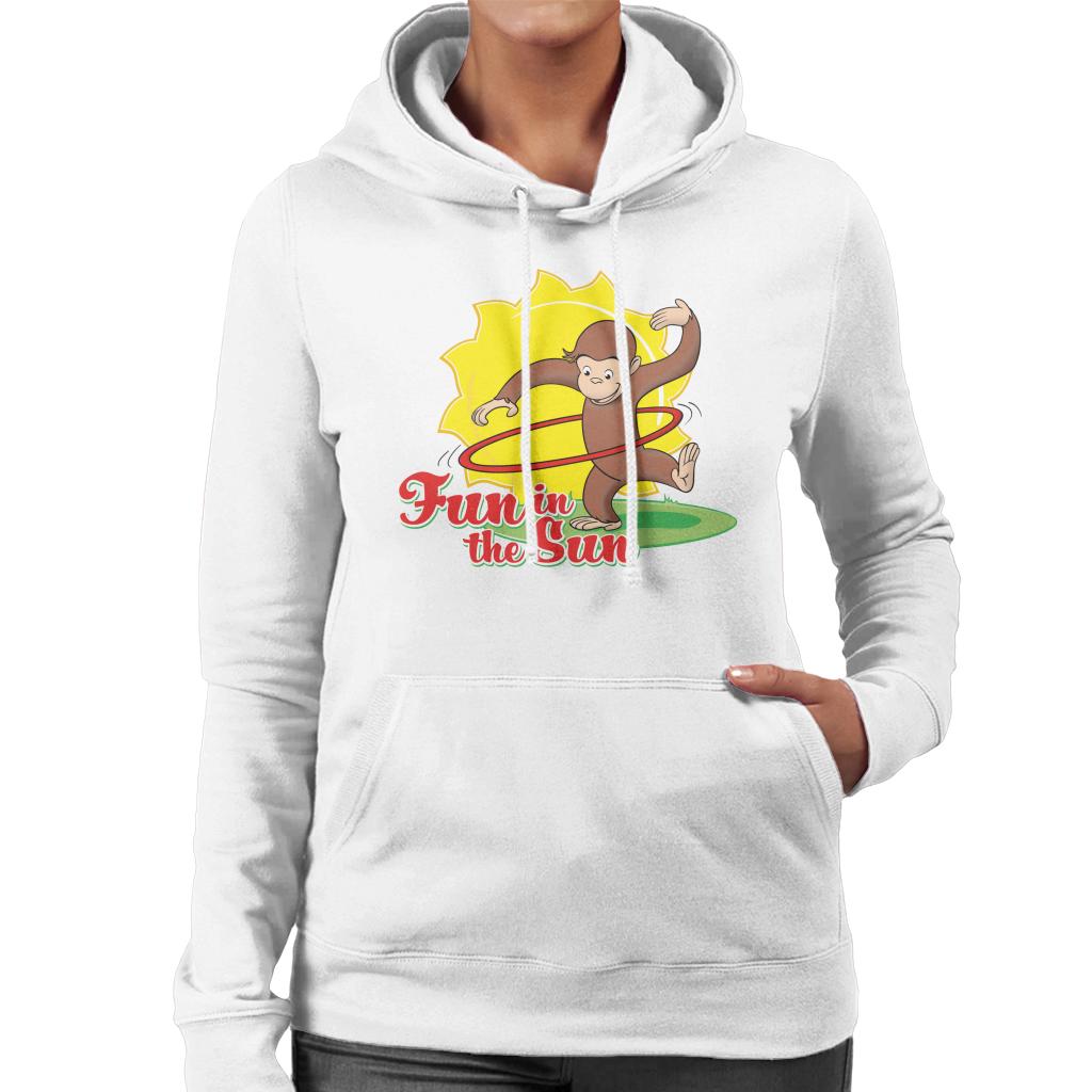 Curious George Fun In The Sun Women's Hooded Sweatshirt-ALL + EVERY