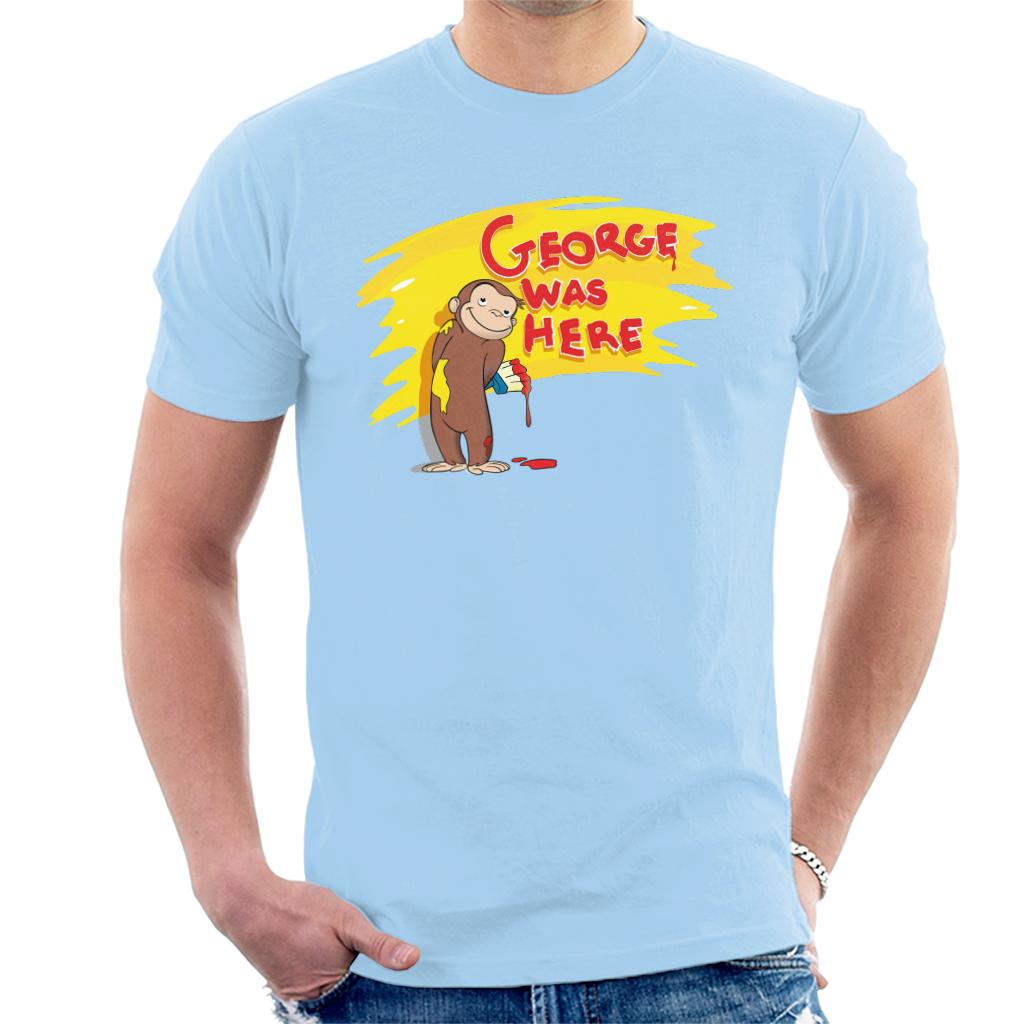 Curious George Was Here Men's T-Shirt-ALL + EVERY