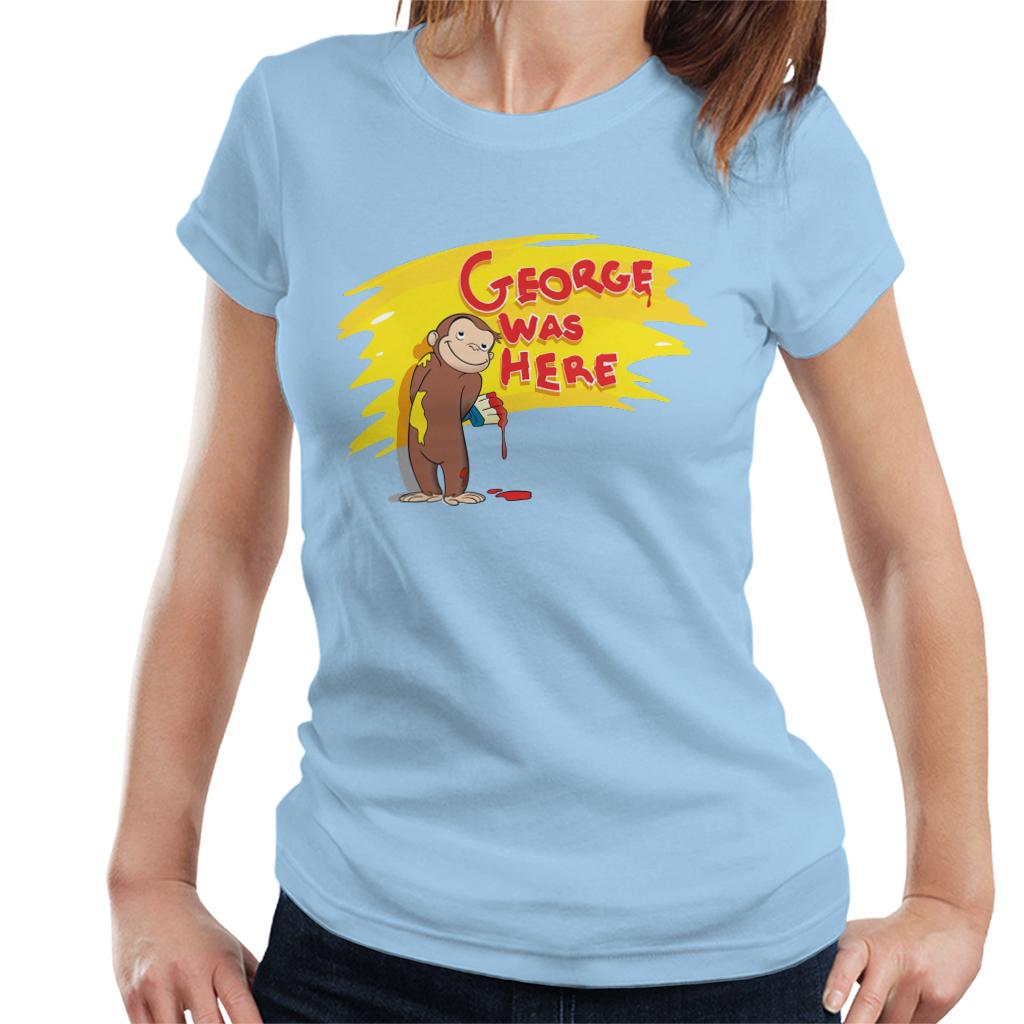 Curious George Was Here Women's T-Shirt-ALL + EVERY