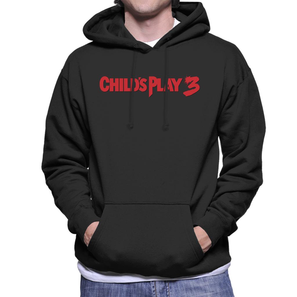 Chucky Childs Play 3 Classic Logo Men's Hooded Sweatshirt-ALL + EVERY