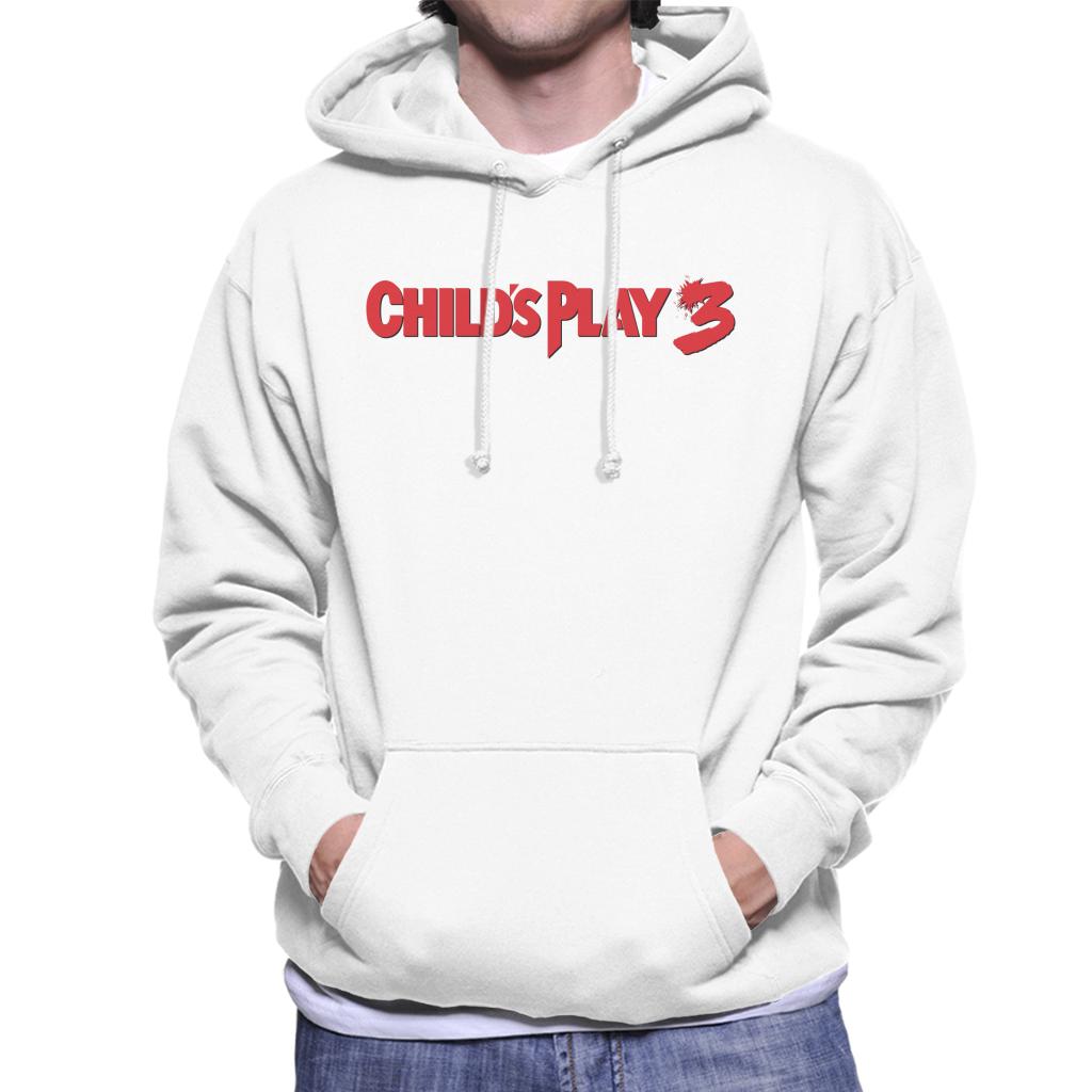 Chucky Childs Play 3 Classic Logo Men's Hooded Sweatshirt-ALL + EVERY