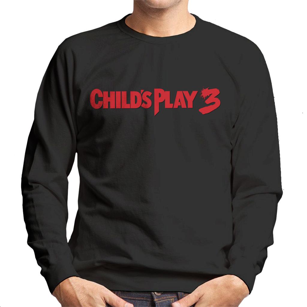 Chucky Childs Play 3 Classic Logo Men's Sweatshirt-ALL + EVERY