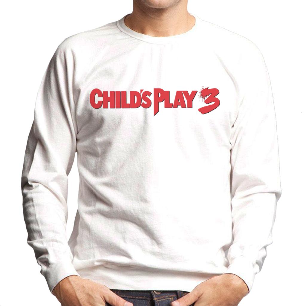 Chucky Childs Play 3 Classic Logo Men's Sweatshirt-ALL + EVERY