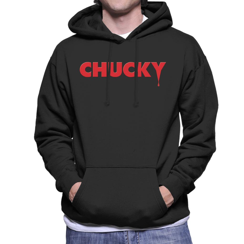 Chucky Classic Logo Dripping Blood Men's Hooded Sweatshirt-ALL + EVERY