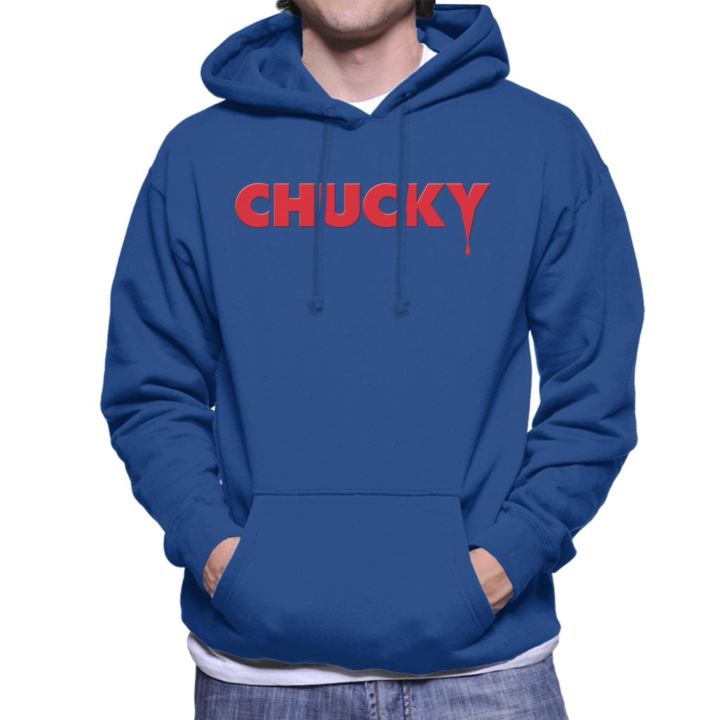 Chucky Classic Logo Dripping Blood Men's Hooded Sweatshirt-ALL + EVERY