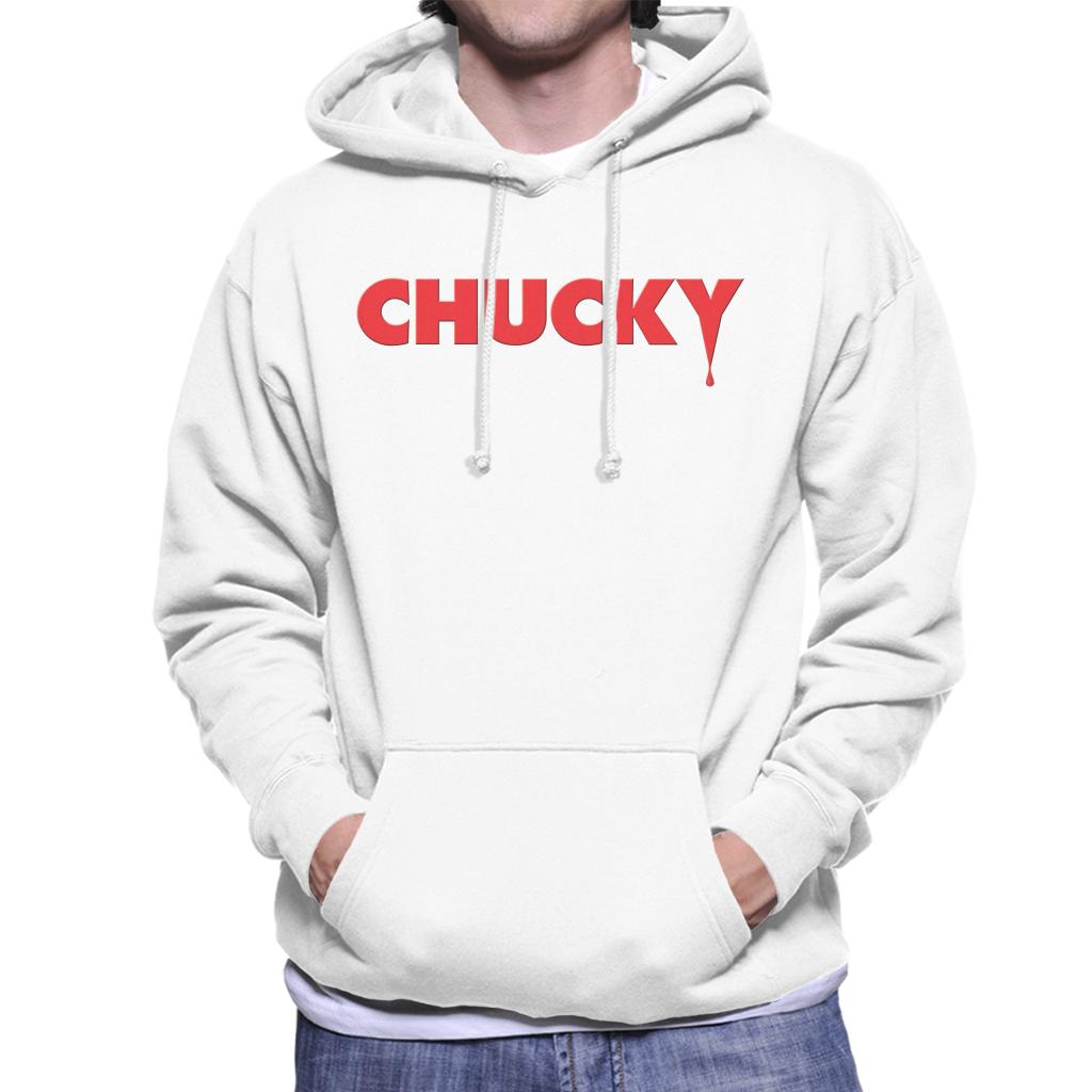 Chucky Classic Logo Dripping Blood Men's Hooded Sweatshirt-ALL + EVERY