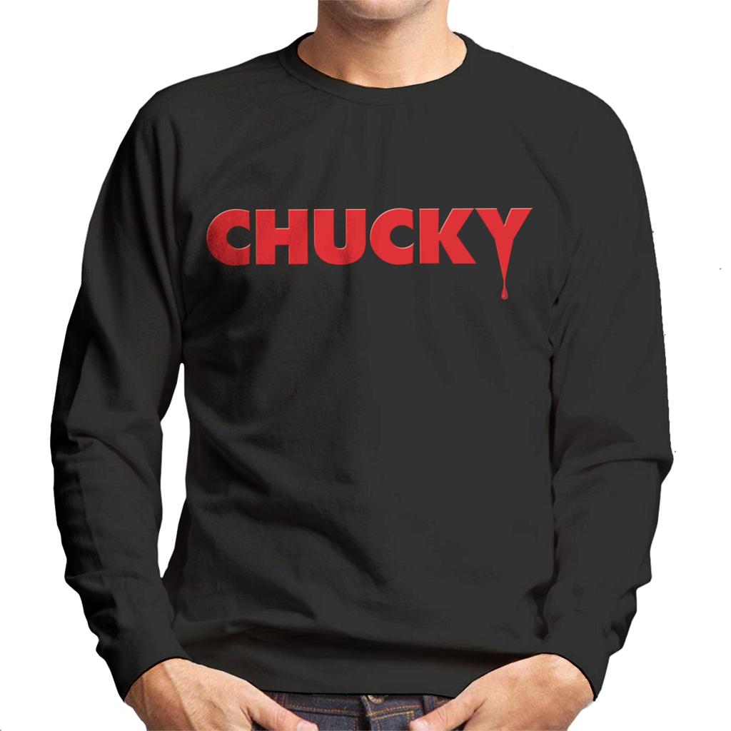 Chucky Classic Logo Dripping Blood Men's Sweatshirt-ALL + EVERY