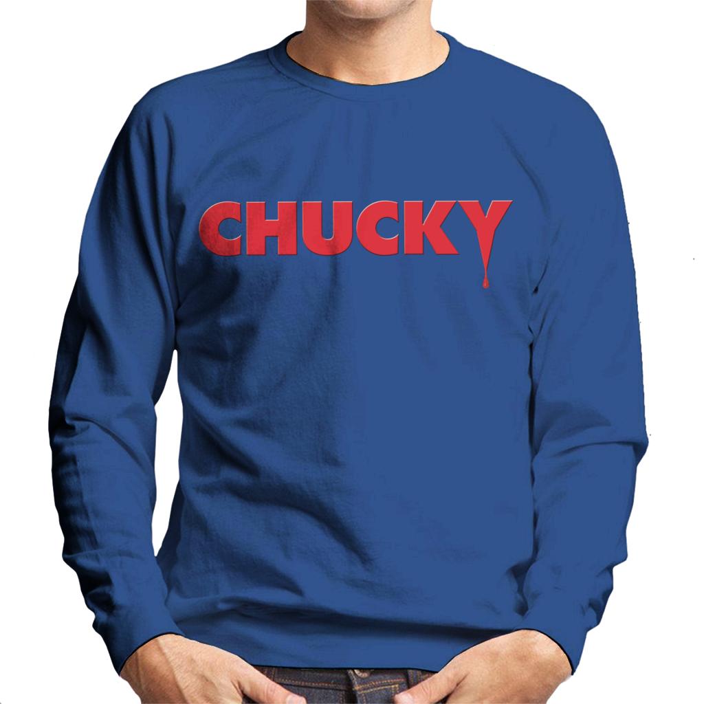 Chucky Classic Logo Dripping Blood Men's Sweatshirt-ALL + EVERY