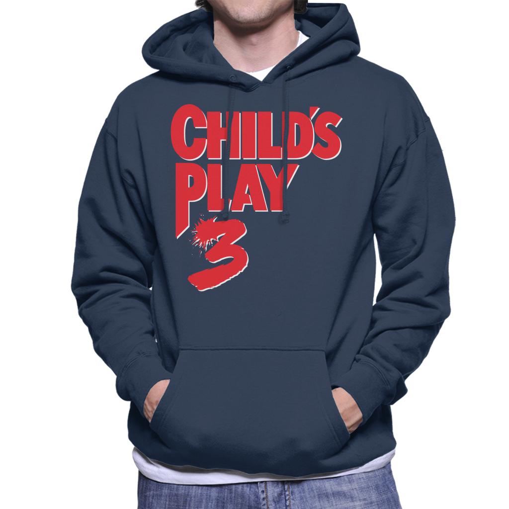 Chucky Childs Play 3 Classic Red Logo Men's Hooded Sweatshirt-ALL + EVERY