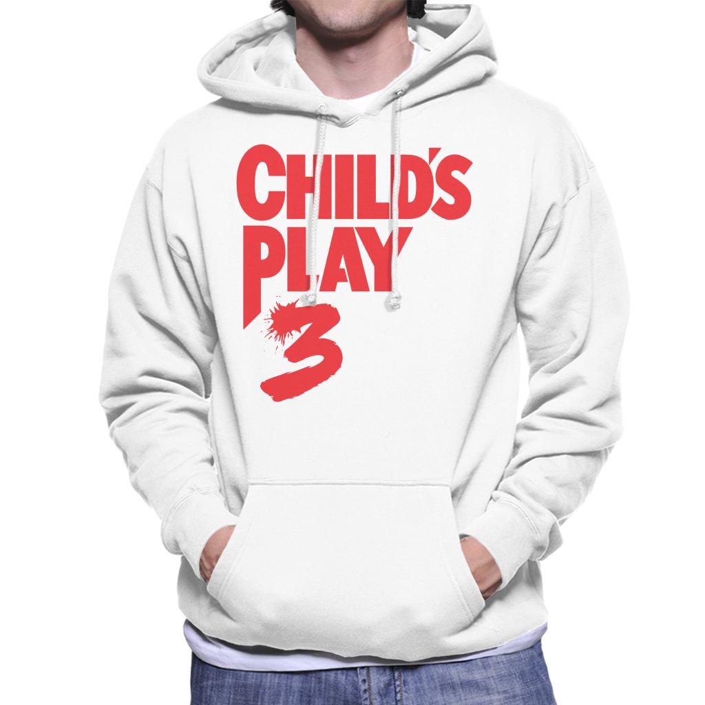 Chucky Childs Play 3 Classic Red Logo Men's Hooded Sweatshirt-ALL + EVERY