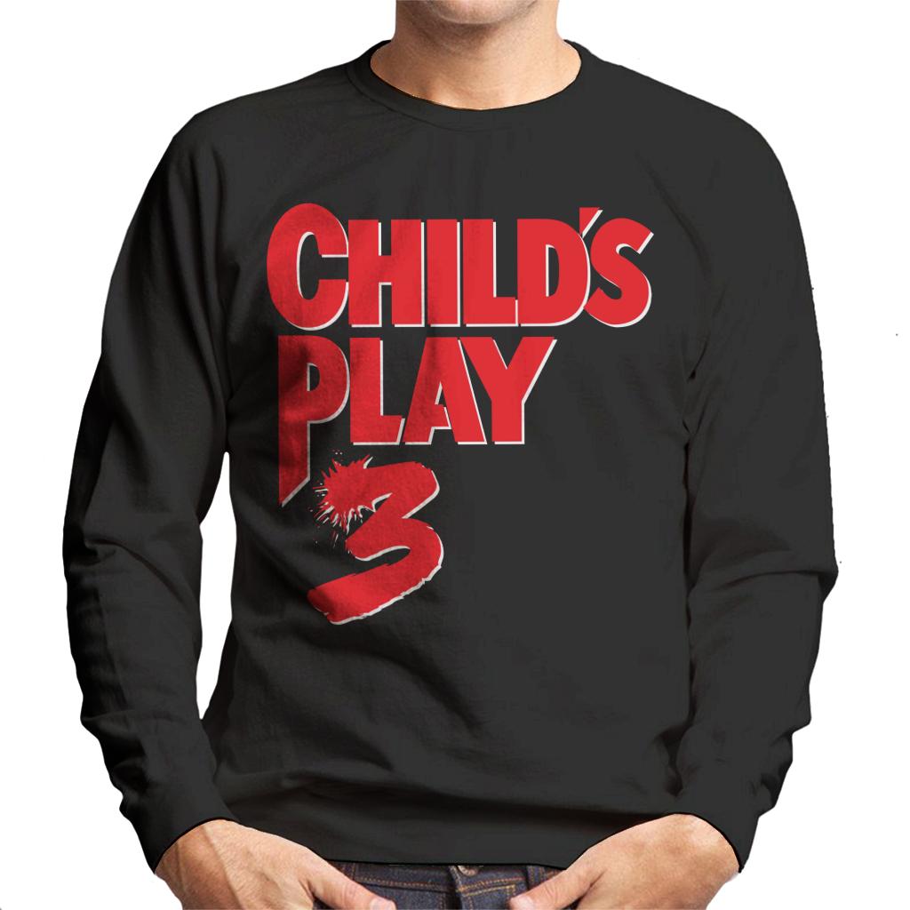 Chucky Childs Play 3 Classic Red Logo Men's Sweatshirt-ALL + EVERY