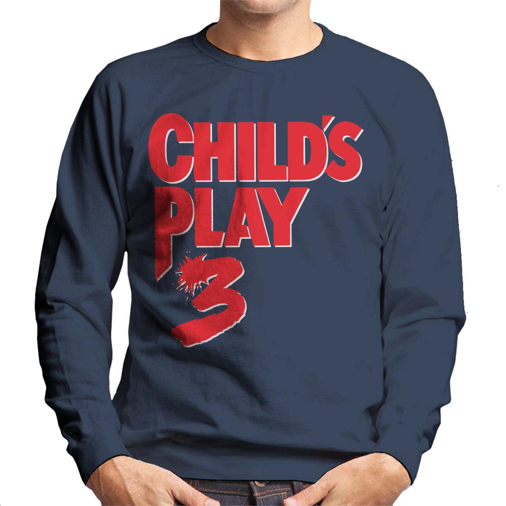 Chucky Childs Play 3 Classic Red Logo Men's Sweatshirt-ALL + EVERY