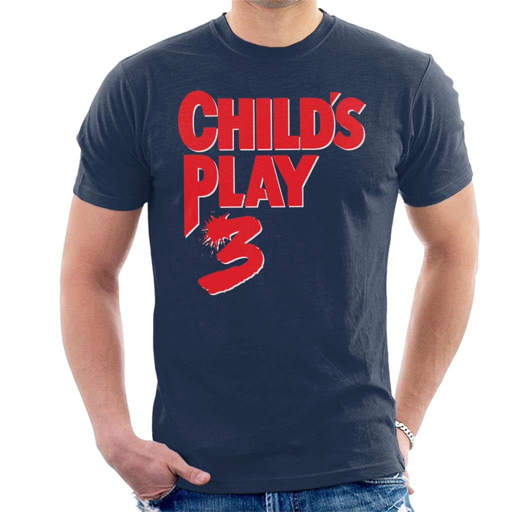 Chucky Childs Play 3 Classic Red Logo Men's T-Shirt-ALL + EVERY