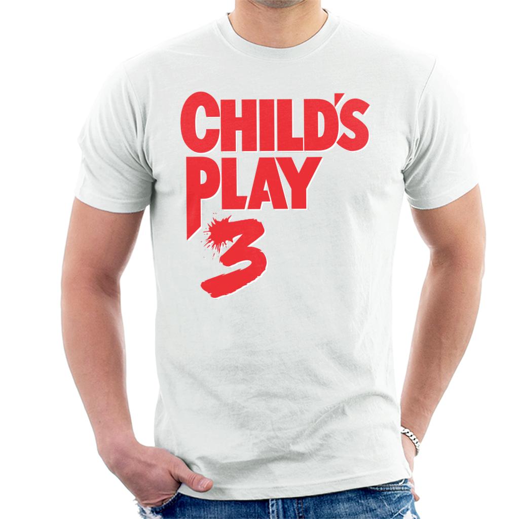 Chucky Childs Play 3 Classic Red Logo Men's T-Shirt-ALL + EVERY