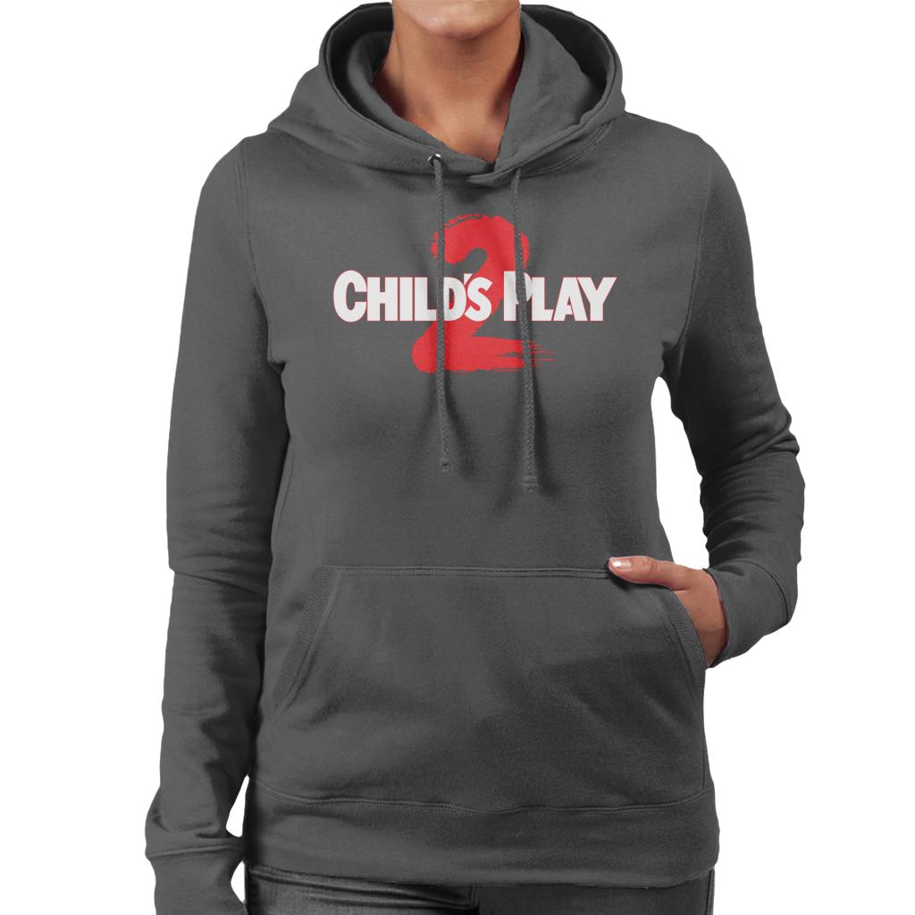 Chucky Childs Play 2 Logo Women's Hooded Sweatshirt-ALL + EVERY