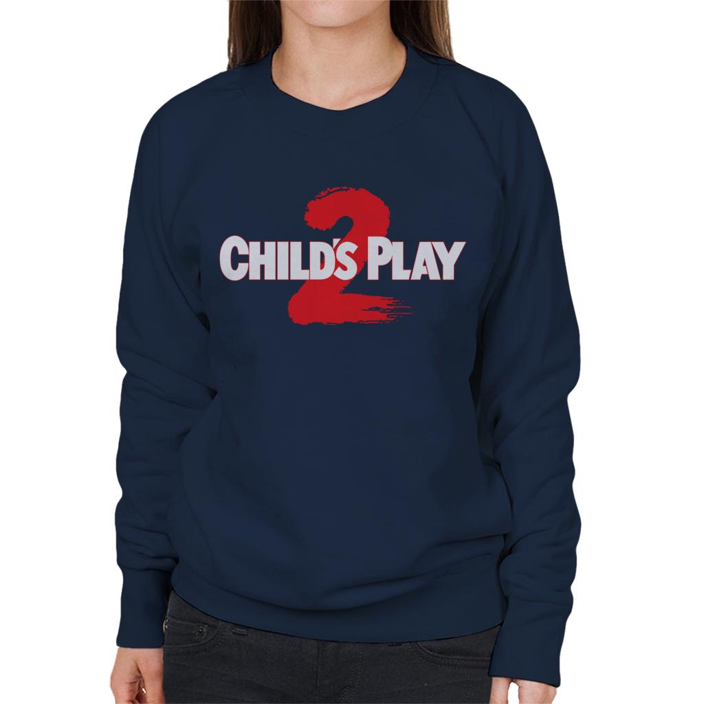 Chucky Childs Play 2 Logo Women's Sweatshirt-ALL + EVERY