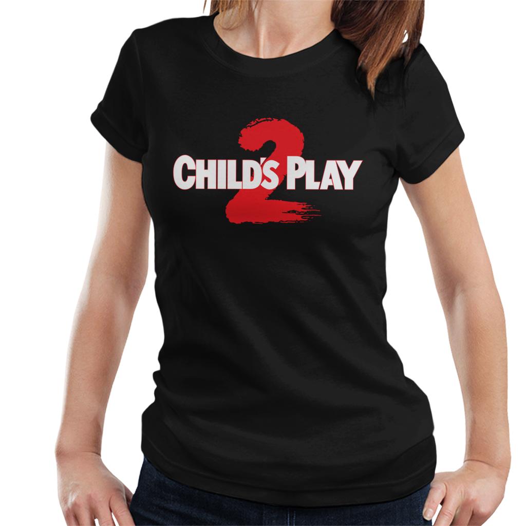 Chucky Childs Play 2 Logo Women's T-Shirt-ALL + EVERY