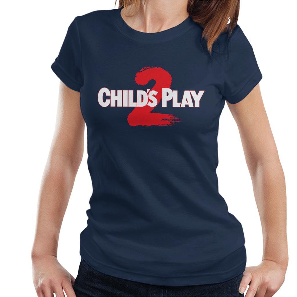 Chucky Childs Play 2 Logo Women's T-Shirt-ALL + EVERY