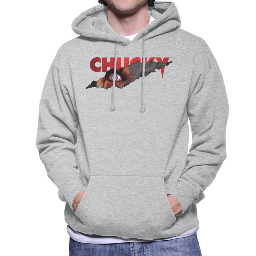 Chucky Menacing Eye Men's Hooded Sweatshirt-ALL + EVERY