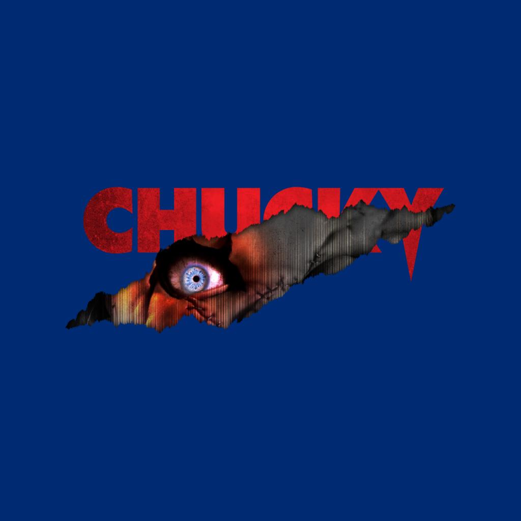 Chucky Menacing Eye Men's T-Shirt-ALL + EVERY