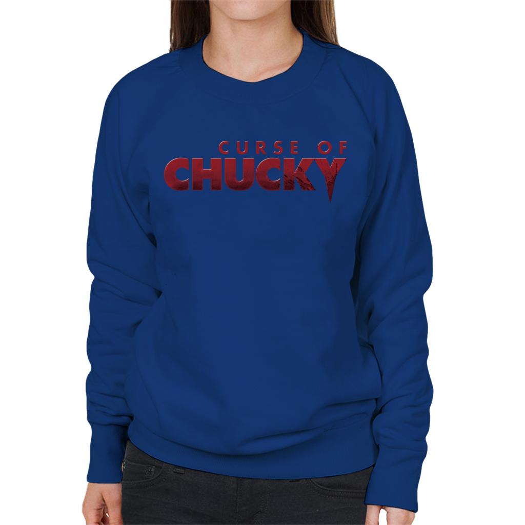 Chucky Curse Of Chucky Logo Women's Sweatshirt-ALL + EVERY