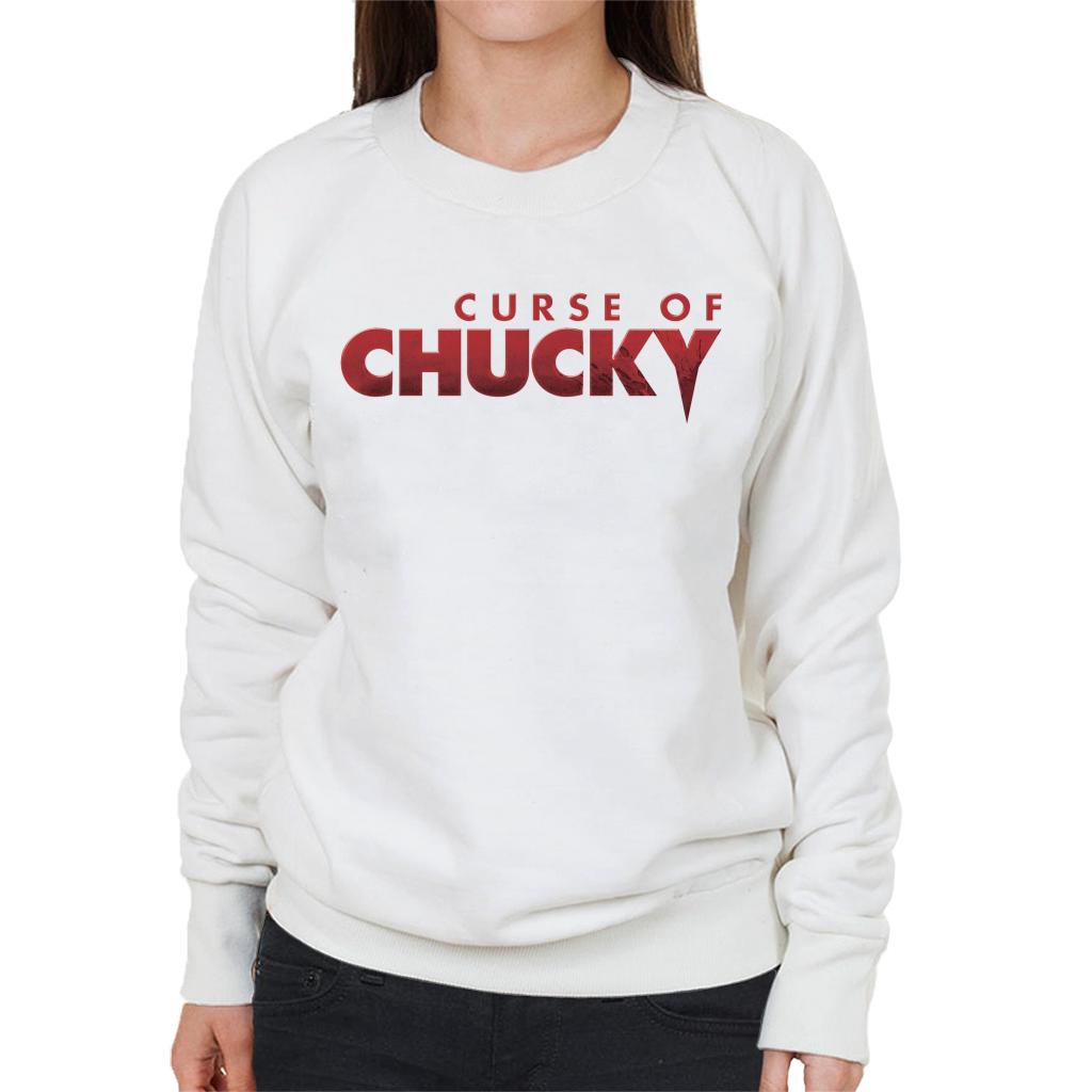 Chucky Curse Of Chucky Logo Women's Sweatshirt-ALL + EVERY