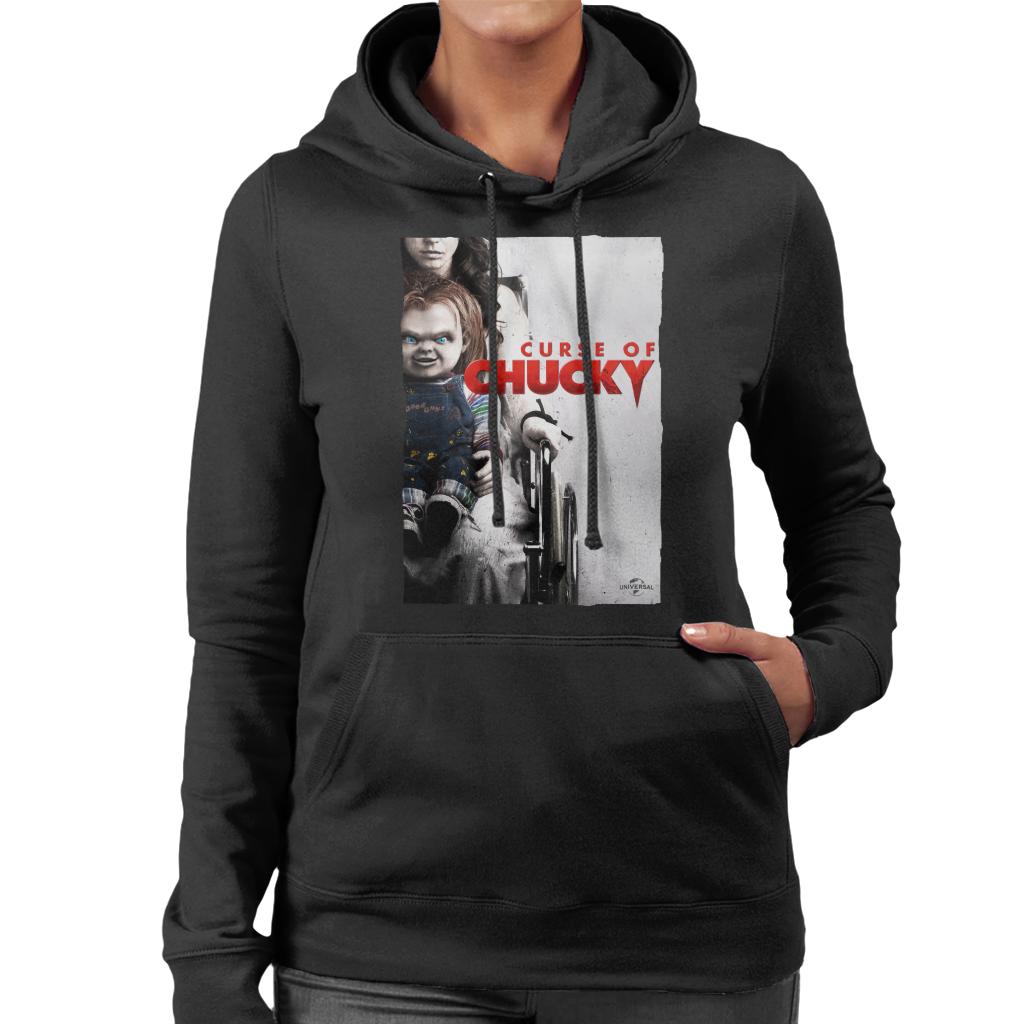 Chucky Curse Of Chucky Poster Women's Hooded Sweatshirt-ALL + EVERY