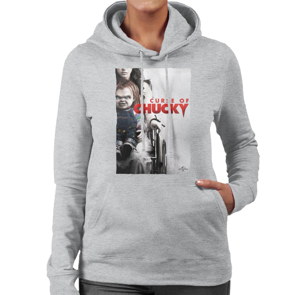 Chucky Curse Of Chucky Poster Women's Hooded Sweatshirt-ALL + EVERY